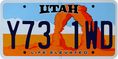 UT license plate Y731WD