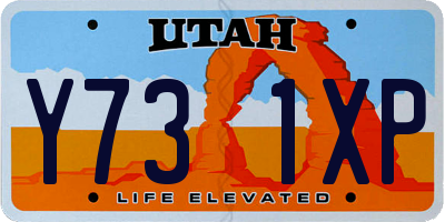 UT license plate Y731XP