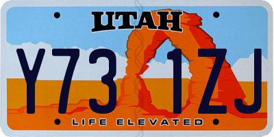 UT license plate Y731ZJ