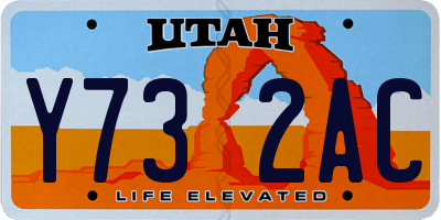 UT license plate Y732AC