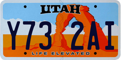 UT license plate Y732AI