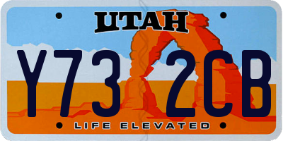 UT license plate Y732CB