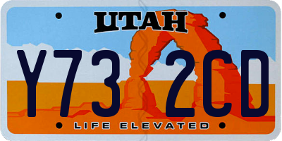 UT license plate Y732CD