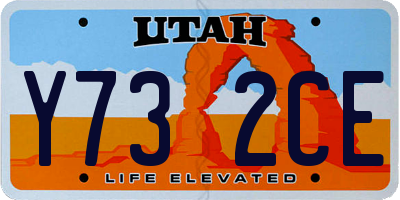 UT license plate Y732CE