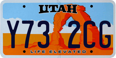 UT license plate Y732CG