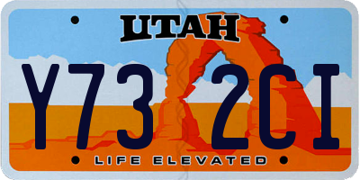 UT license plate Y732CI