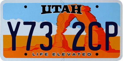 UT license plate Y732CP