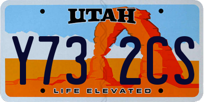 UT license plate Y732CS