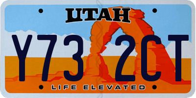 UT license plate Y732CT