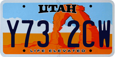 UT license plate Y732CW