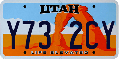 UT license plate Y732CY