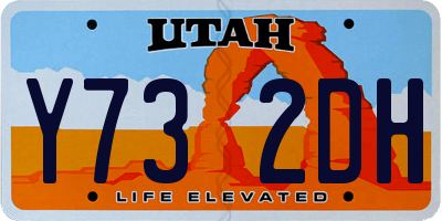 UT license plate Y732DH