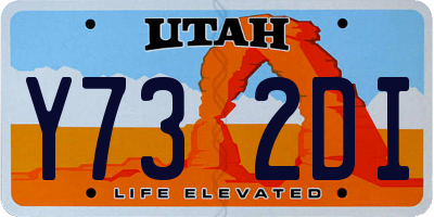 UT license plate Y732DI