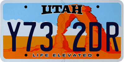 UT license plate Y732DR