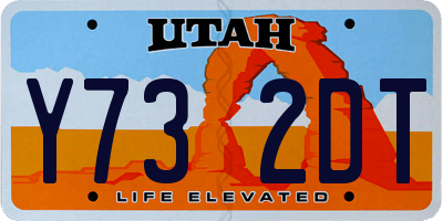 UT license plate Y732DT