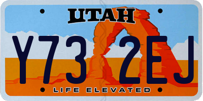 UT license plate Y732EJ