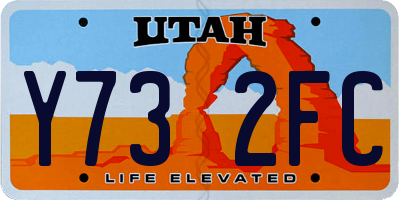 UT license plate Y732FC