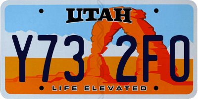 UT license plate Y732FO