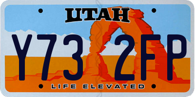 UT license plate Y732FP