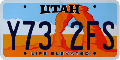 UT license plate Y732FS