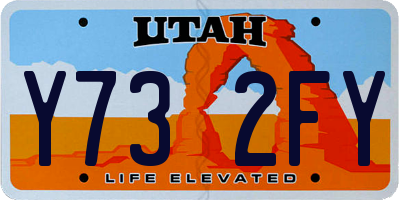 UT license plate Y732FY