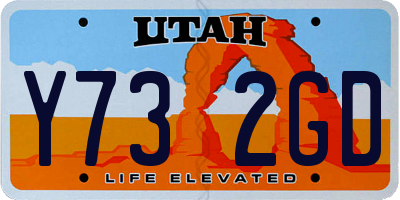 UT license plate Y732GD