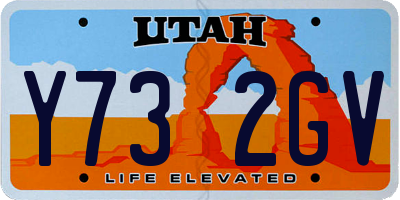 UT license plate Y732GV