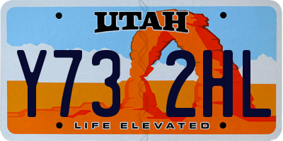 UT license plate Y732HL
