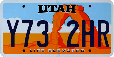 UT license plate Y732HR