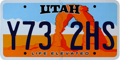 UT license plate Y732HS