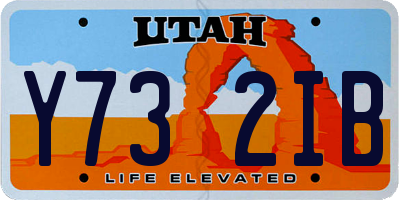 UT license plate Y732IB