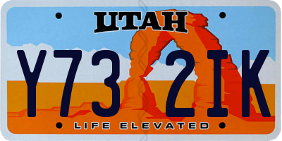 UT license plate Y732IK
