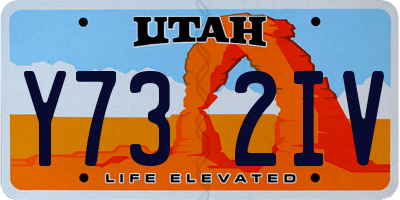 UT license plate Y732IV