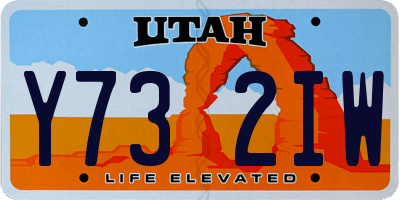 UT license plate Y732IW