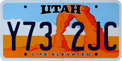 UT license plate Y732JC