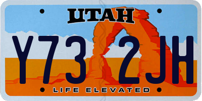 UT license plate Y732JH