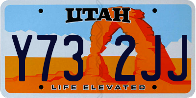 UT license plate Y732JJ