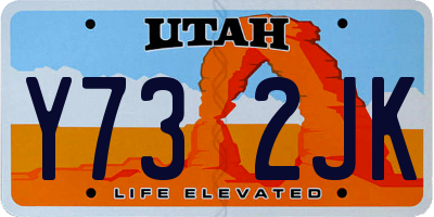 UT license plate Y732JK