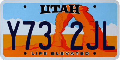 UT license plate Y732JL