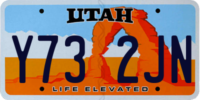 UT license plate Y732JN