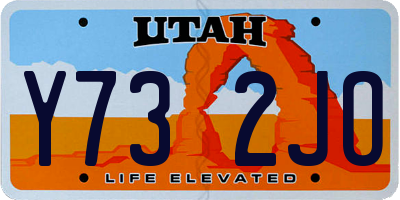 UT license plate Y732JO