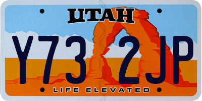 UT license plate Y732JP