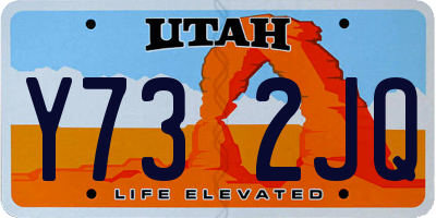 UT license plate Y732JQ