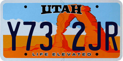 UT license plate Y732JR