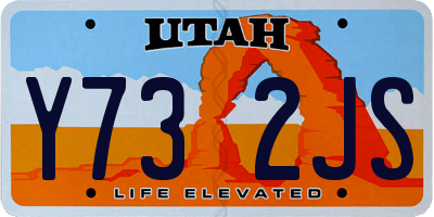 UT license plate Y732JS