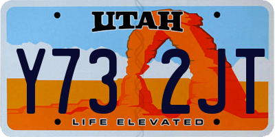 UT license plate Y732JT
