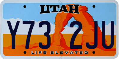 UT license plate Y732JU