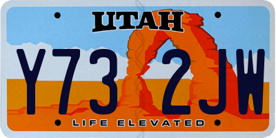 UT license plate Y732JW