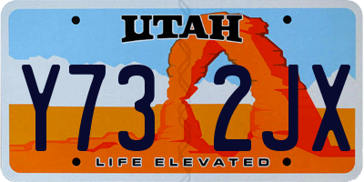 UT license plate Y732JX
