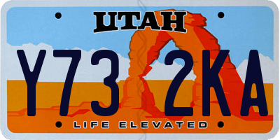 UT license plate Y732KA